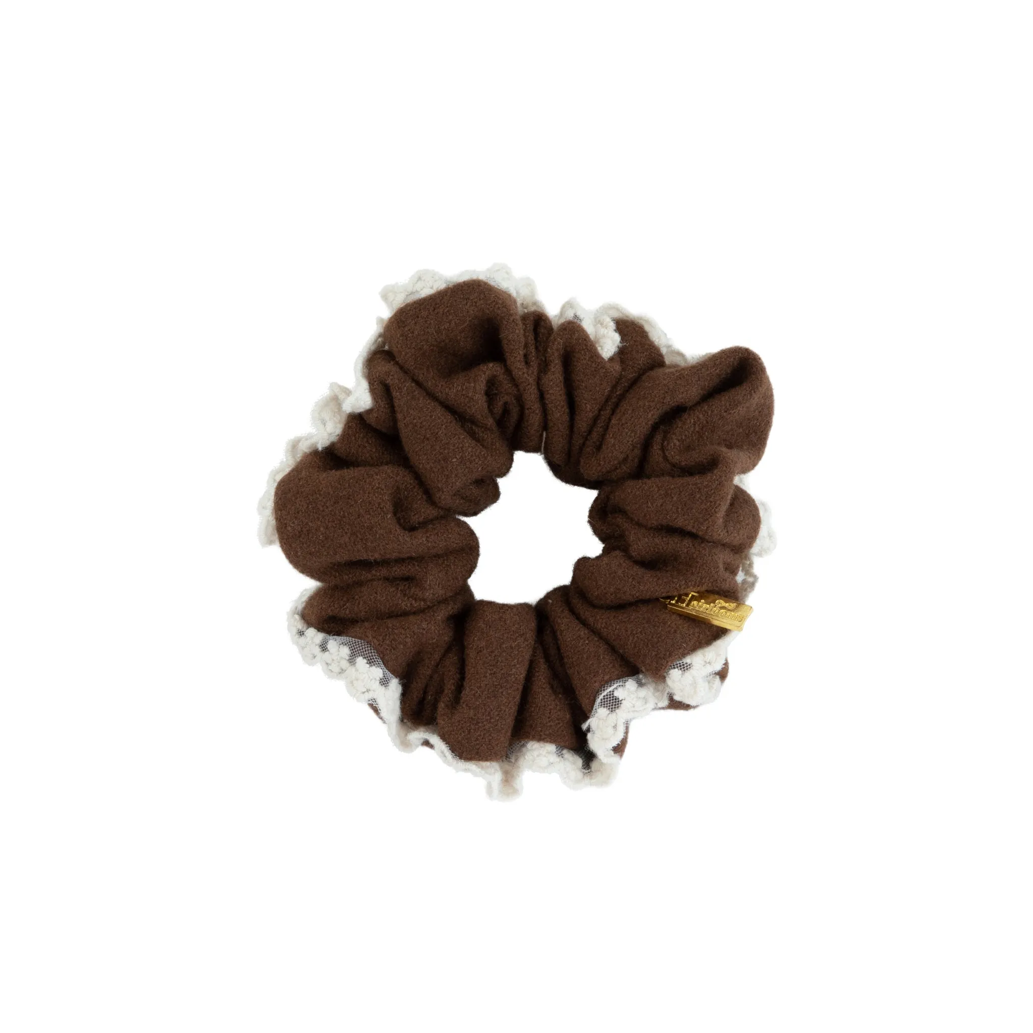 Edged Wool Scrunchie