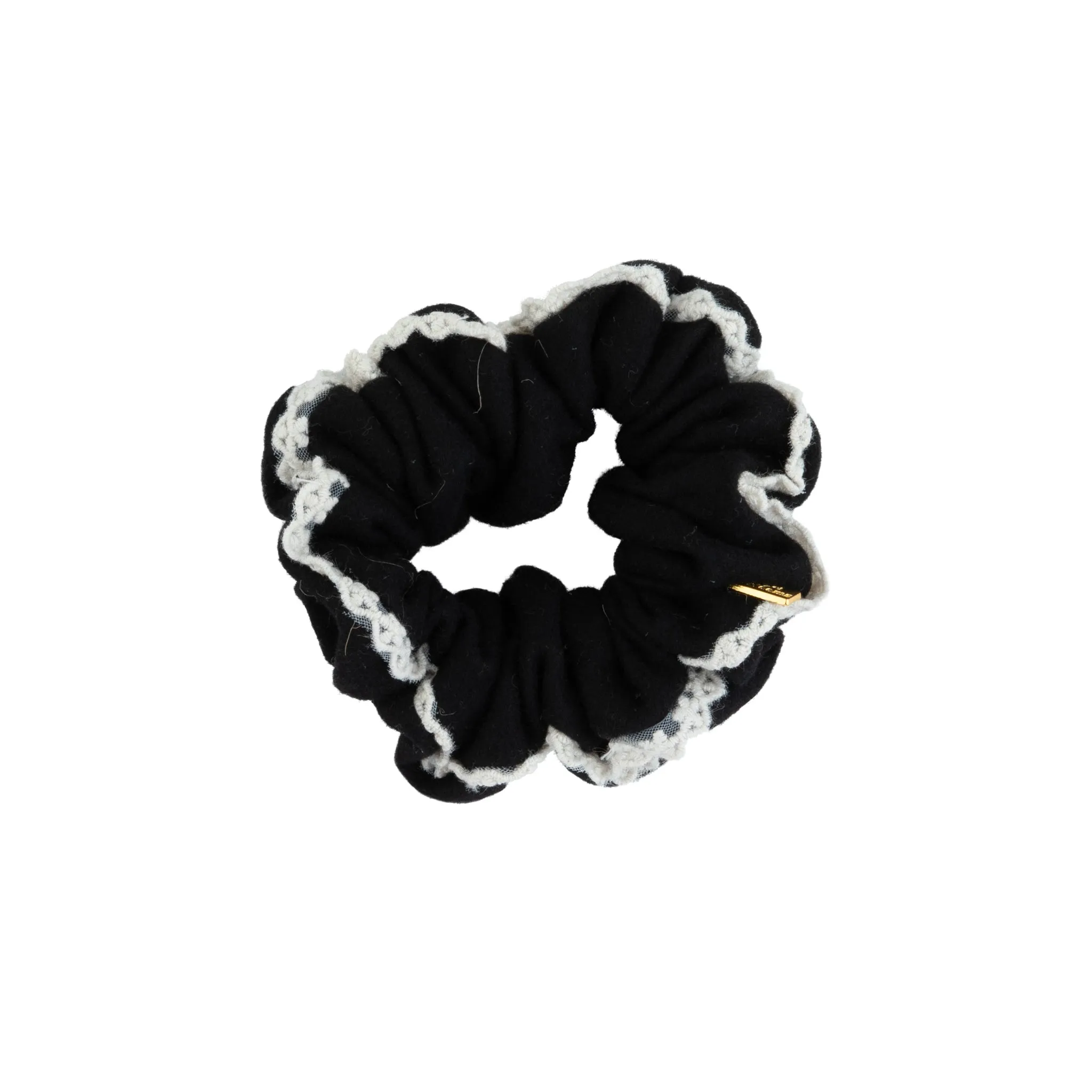 Edged Wool Scrunchie