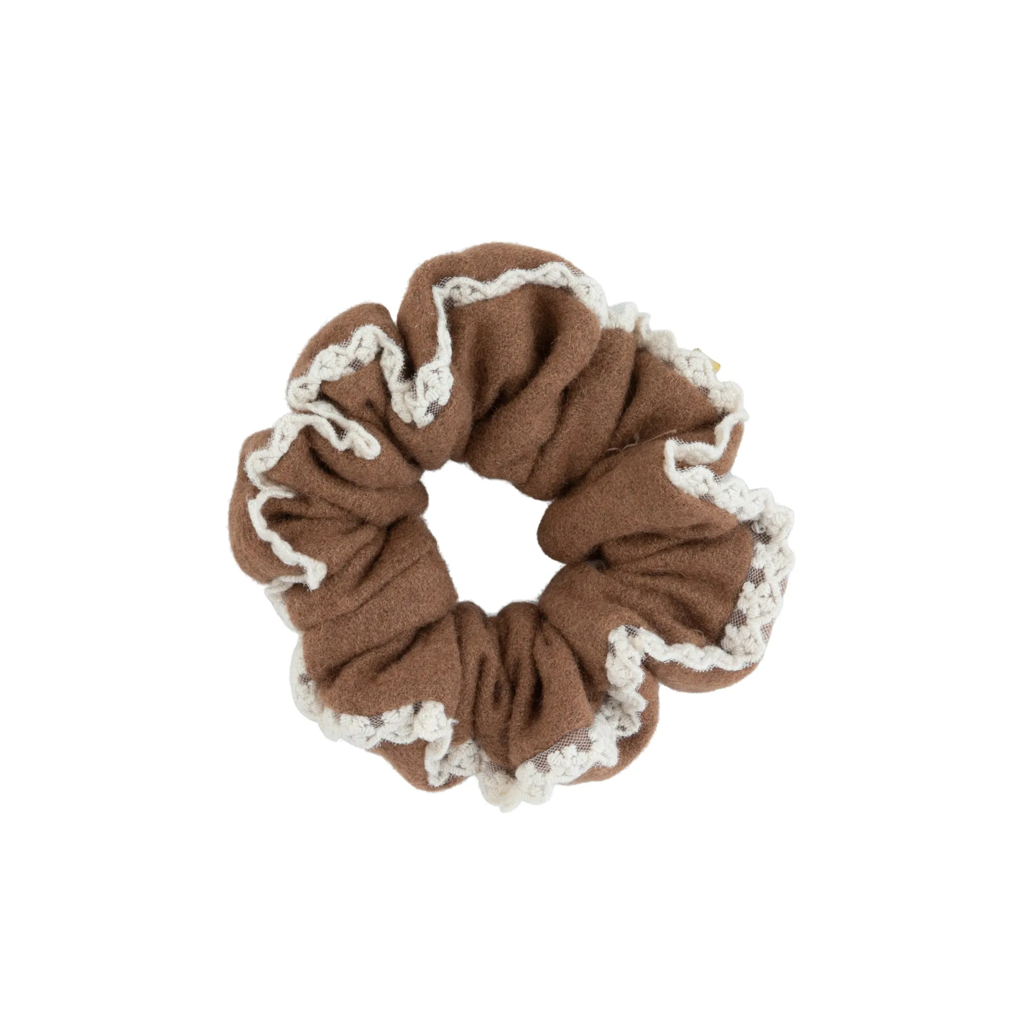 Edged Wool Scrunchie