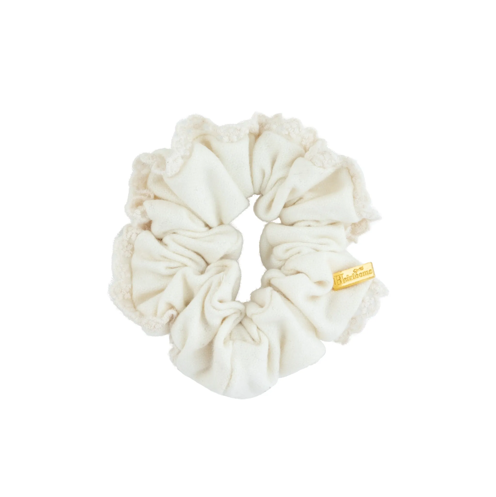 Edged Wool Scrunchie