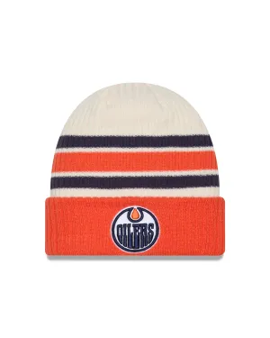 Edmonton Oilers NHL New Era Men's Vintage Beanie Knit Hat