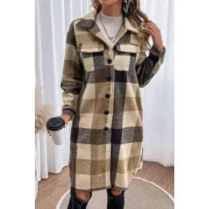 Elevate Your Wardrobe with the Plaid Longline Coat in Luxury Fashion for Women