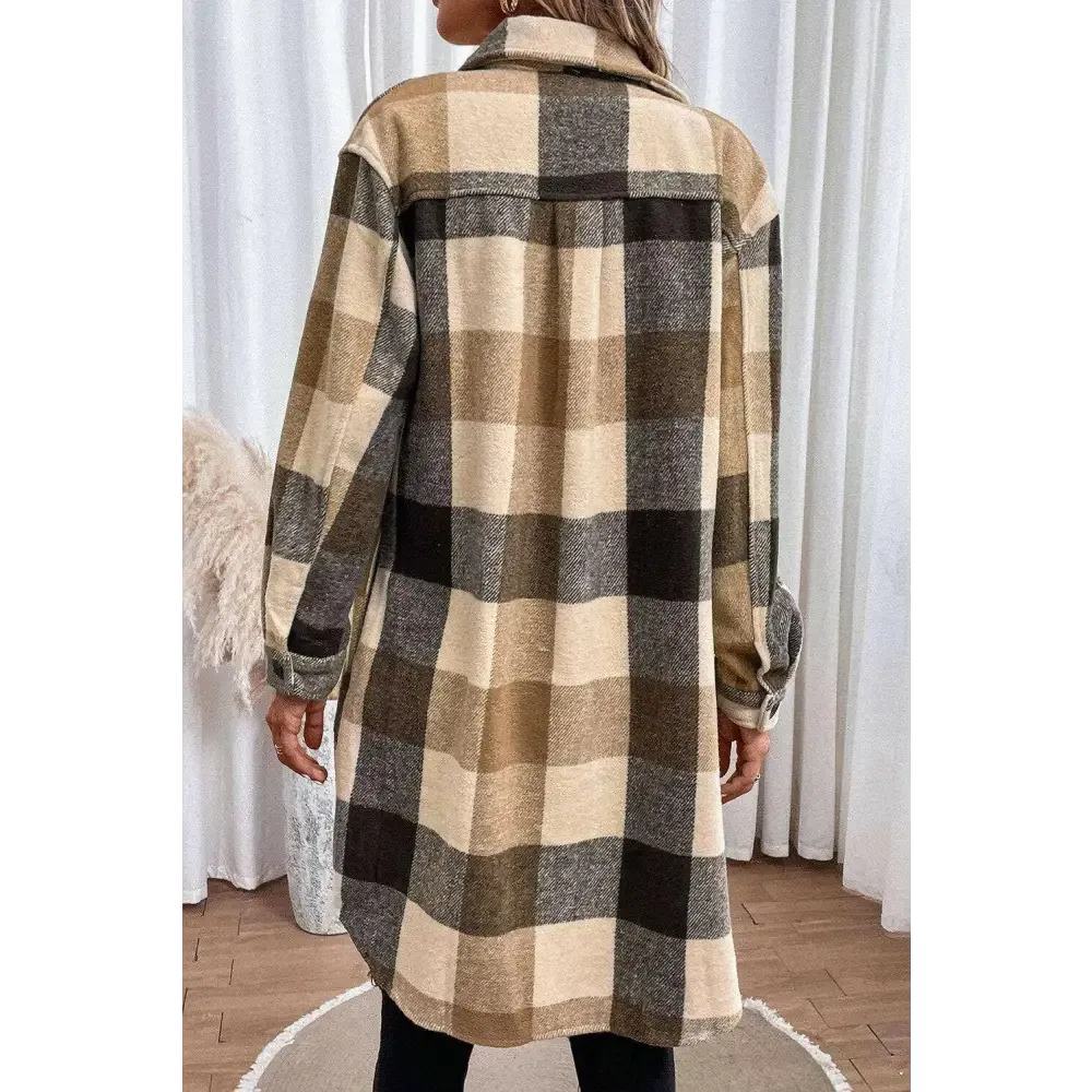 Elevate Your Wardrobe with the Plaid Longline Coat in Luxury Fashion for Women