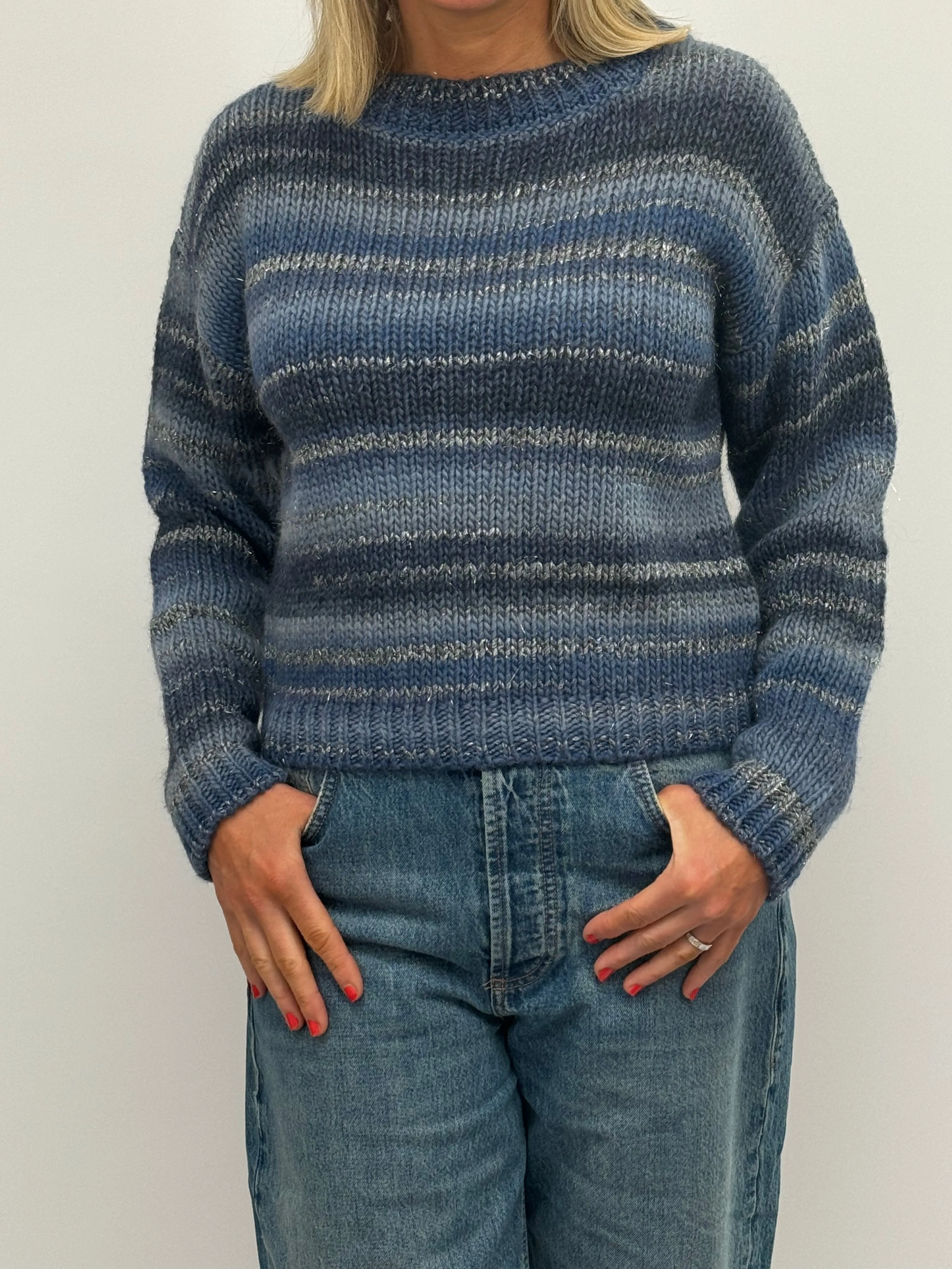 EMME Navy Stripe Sweater