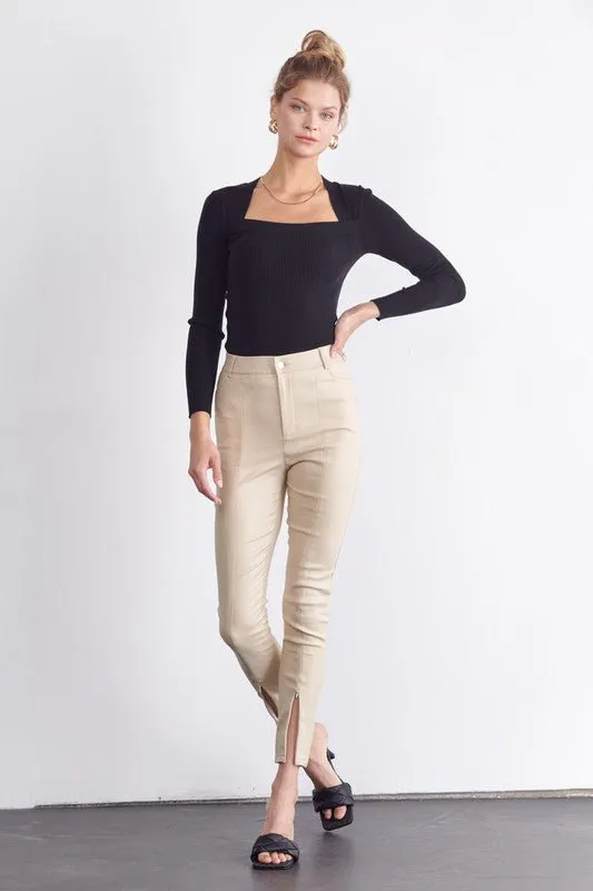 Eve Ribbed Knit Top