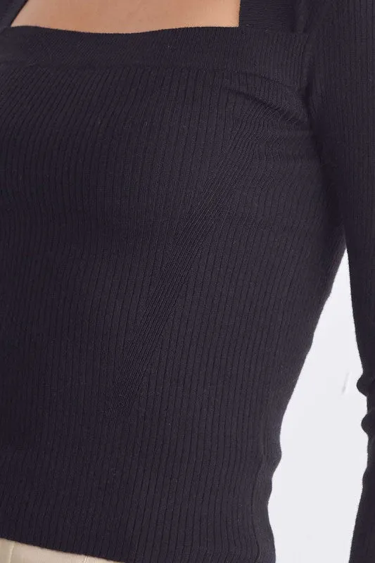 Eve Ribbed Knit Top