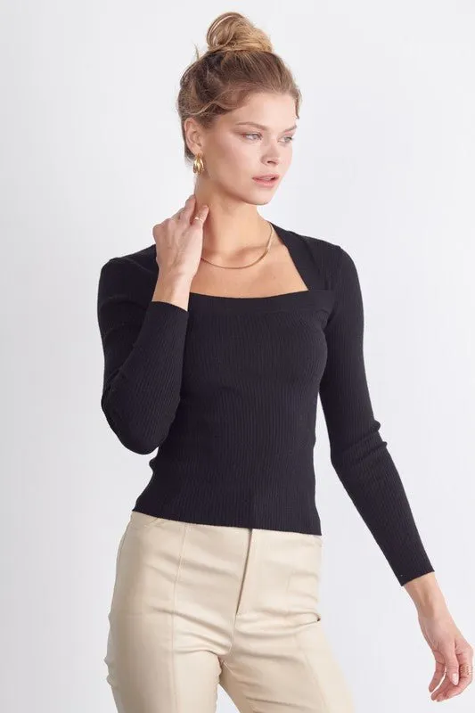 Eve Ribbed Knit Top