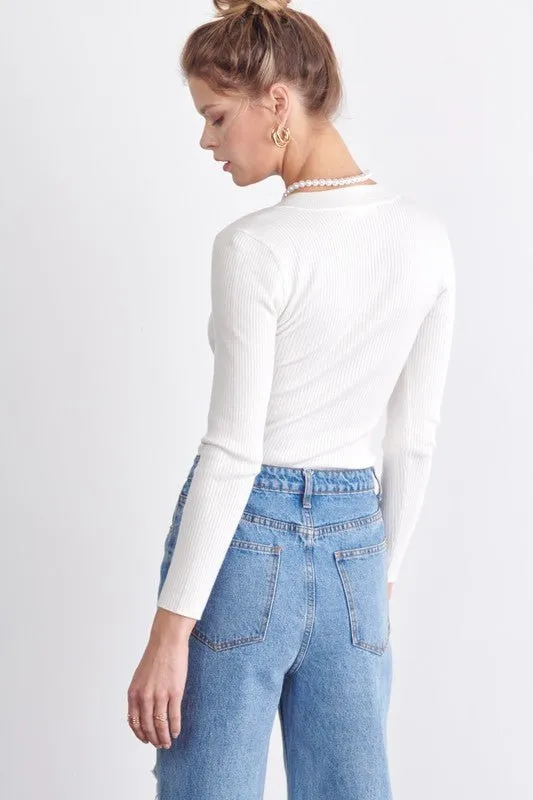 Eve Ribbed Knit Top
