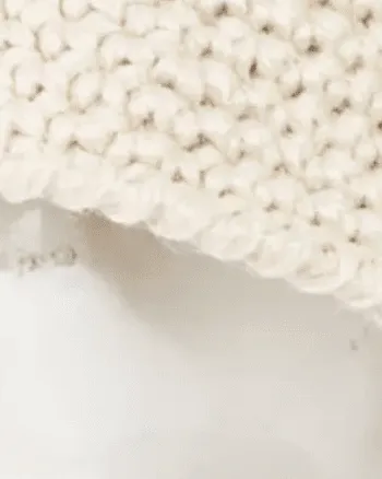 Fair Isle Sweater Knit Bucket Hat | IVORY