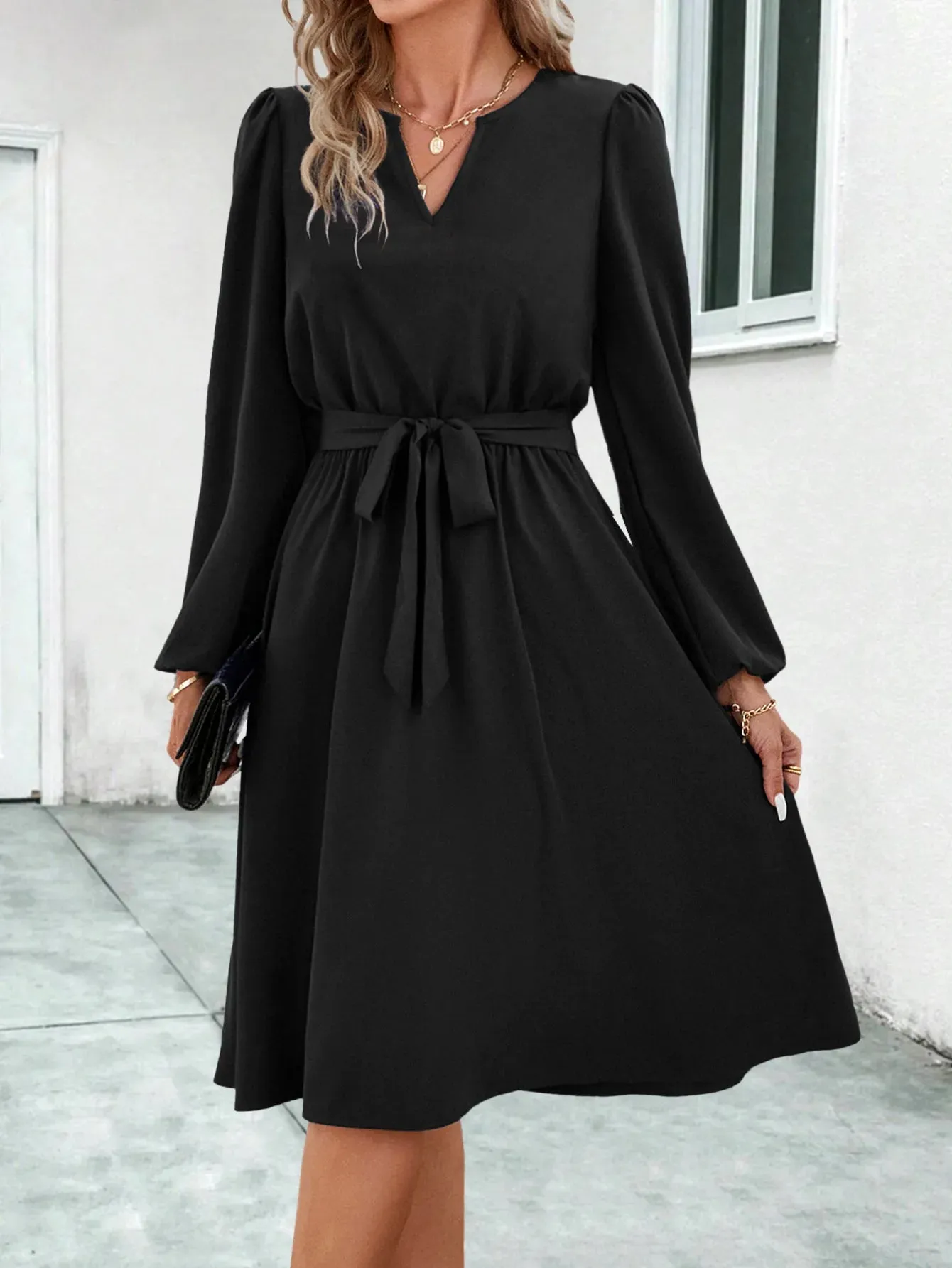 Fiona - Elegant V-Neck Maxi Dress for Women