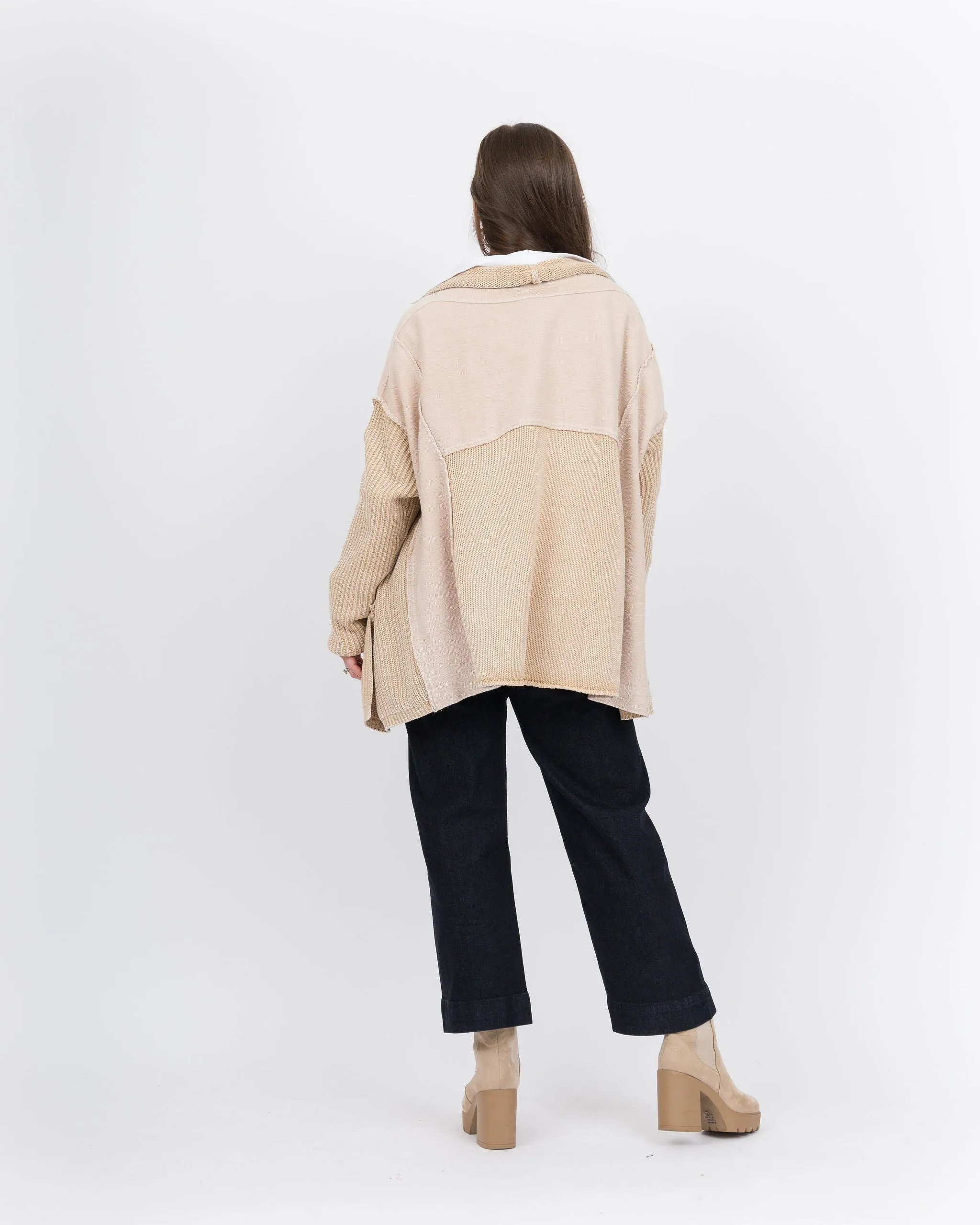 Francine Slouchy Sweater - Khaki