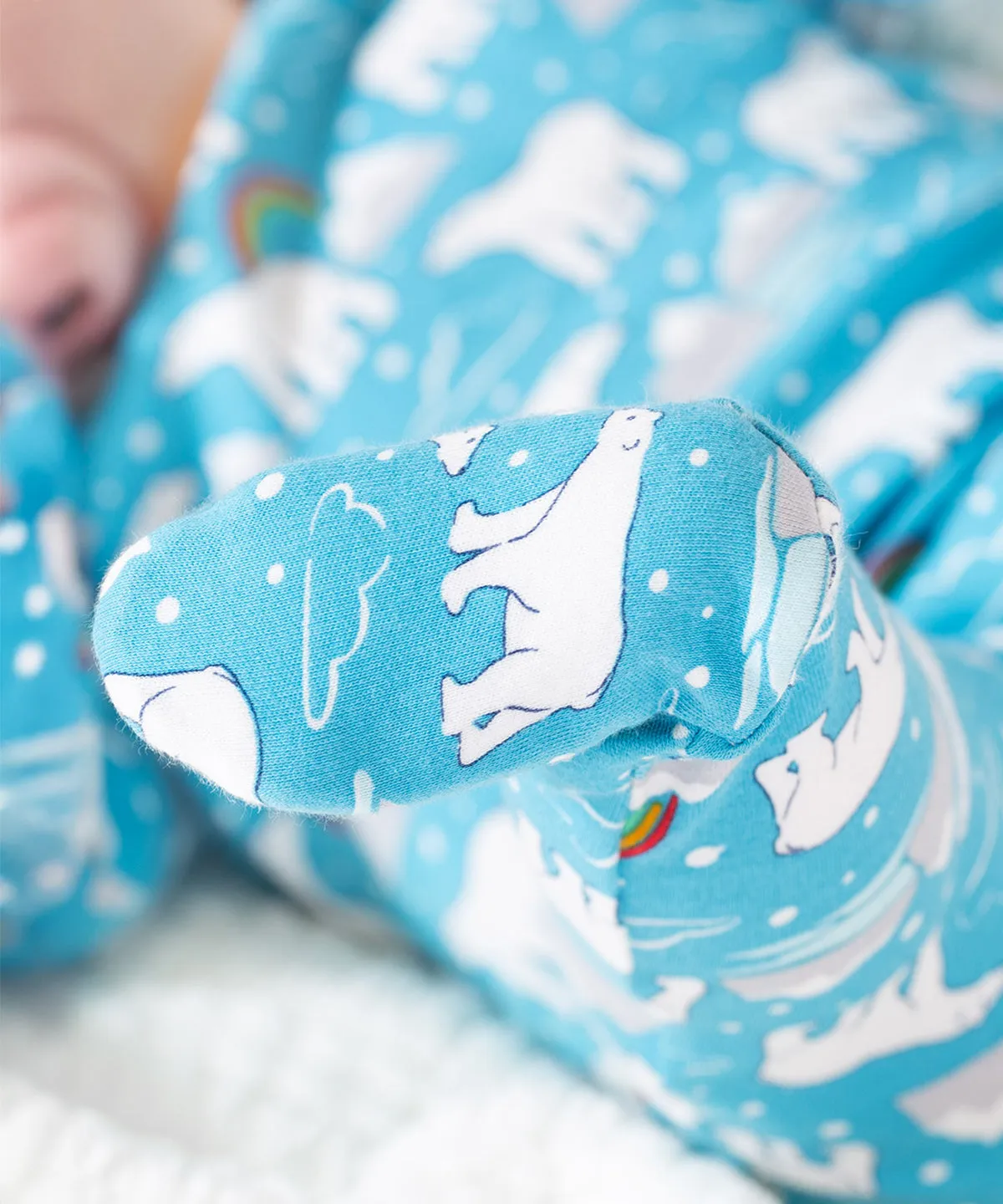 Frugi Easy Dressing Babygrow - Winter Tails
