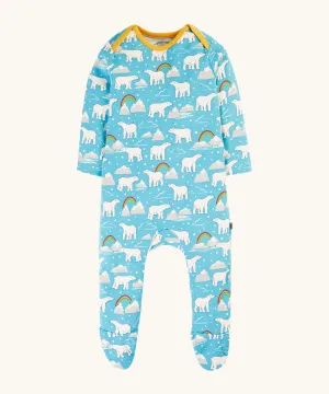 Frugi Easy Dressing Babygrow - Winter Tails