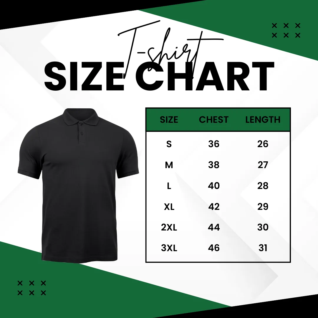 Full Sleeve Collar T-Shirt Forest Green & White 2-Stripes