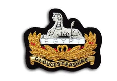 Gloucestershire Regiment Bullion Wire Blazer Badge