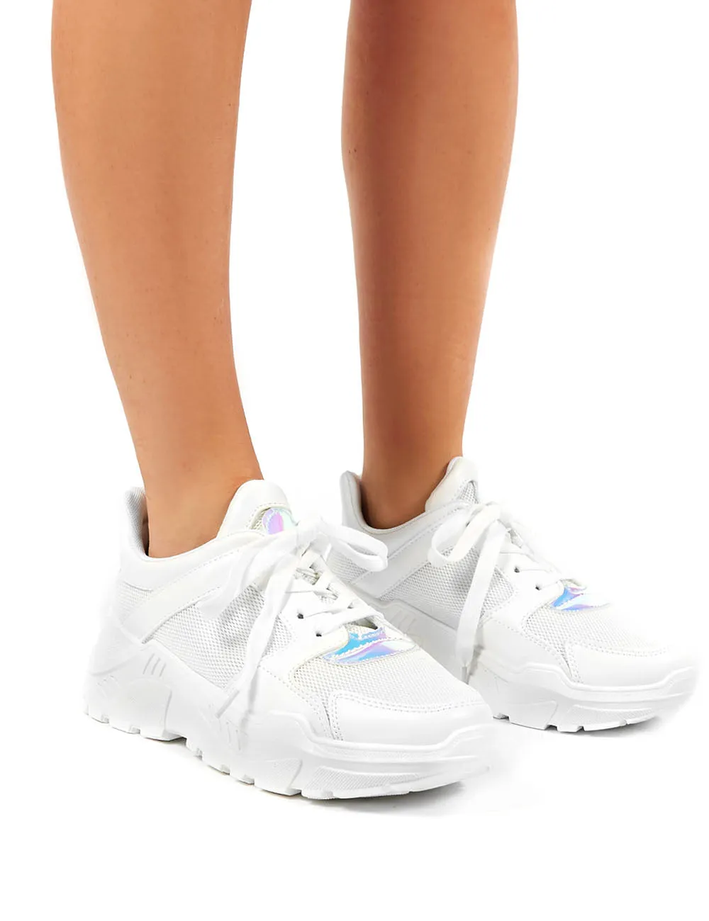 Hail White Chunky Trainer