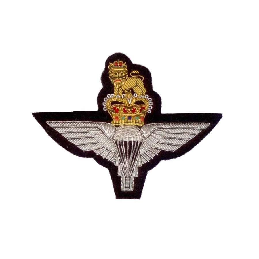 Hand Embroidered Heraldic Blazer Badge Crest With Gold & Silver Bullion Wire - BB005 (YY)
