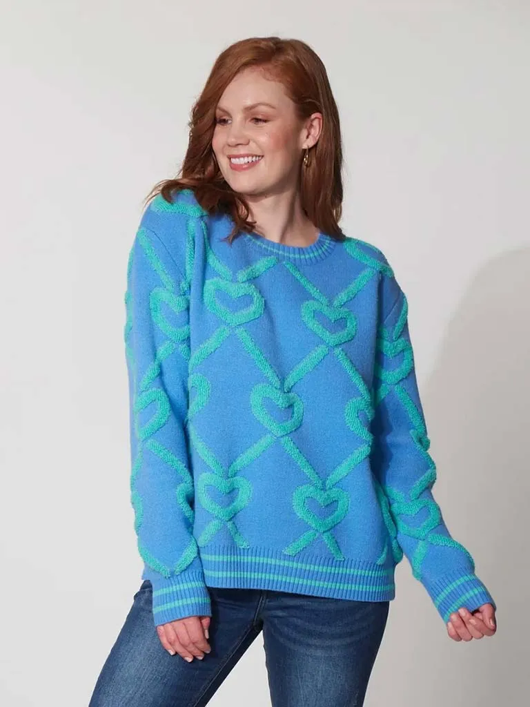 Haven Tromso Heart Knit - Aquamarine
