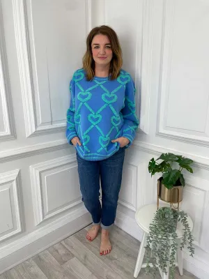 Haven Tromso Heart Knit - Aquamarine