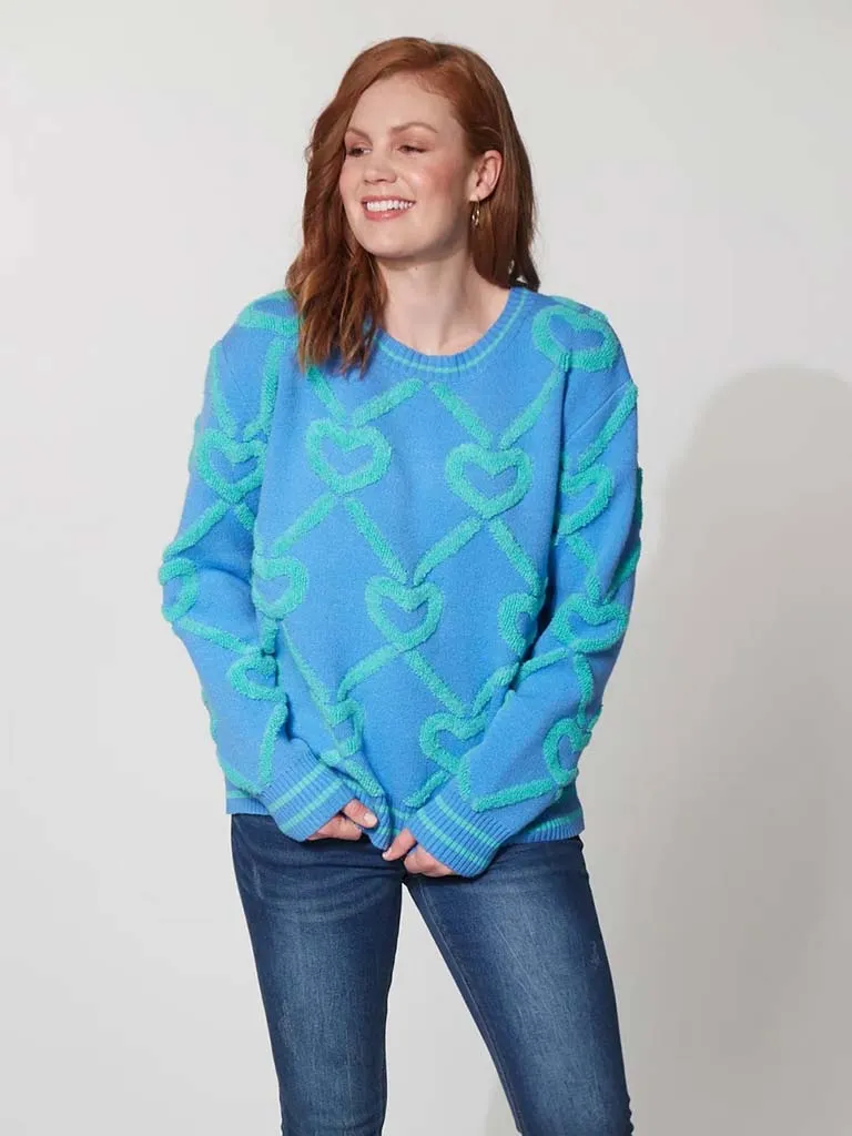 Haven Tromso Heart Knit - Aquamarine
