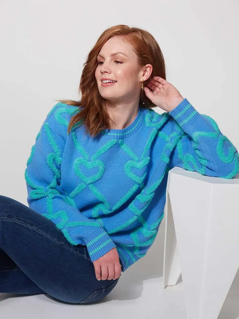 Haven Tromso Heart Knit - Aquamarine