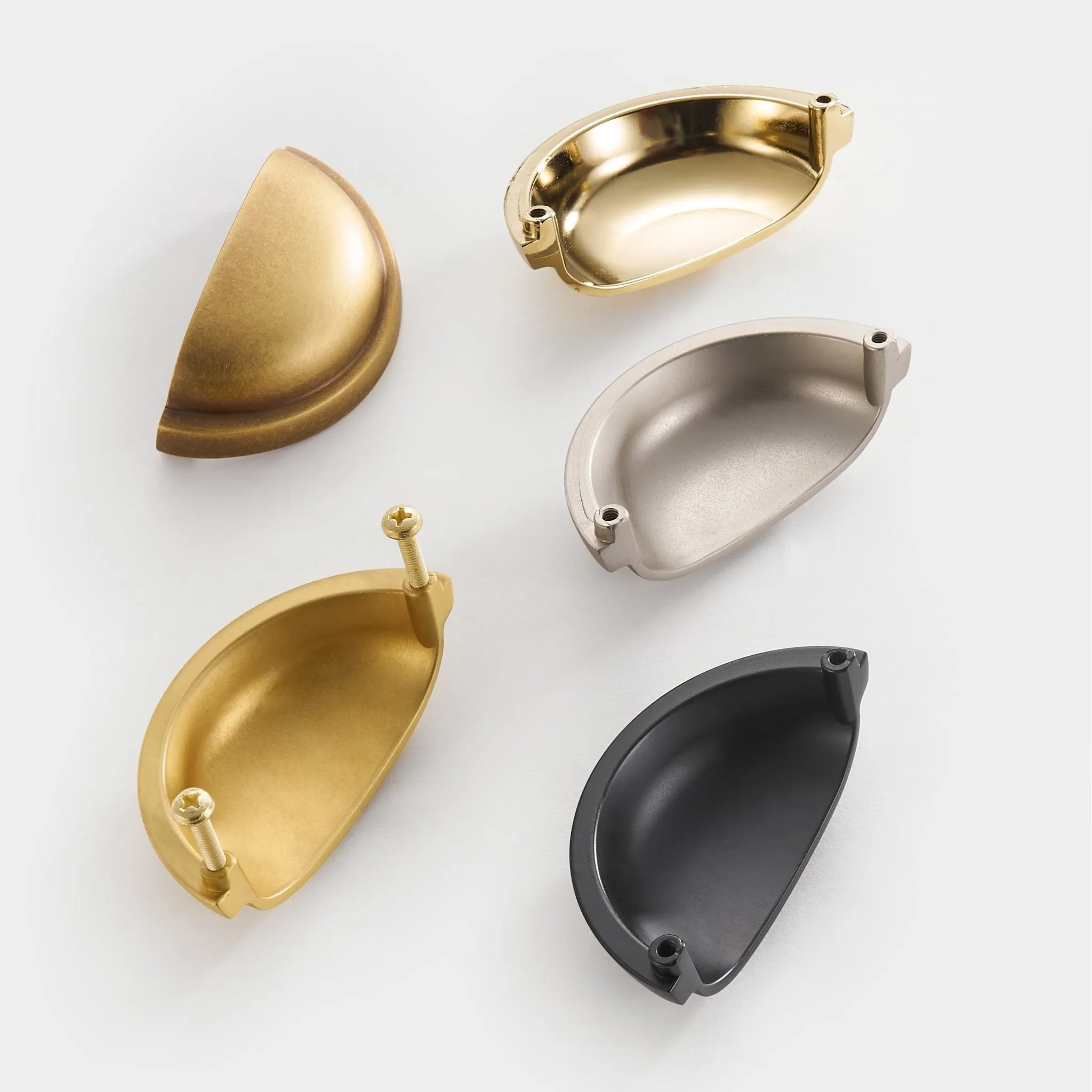 HIGHGATE Solid brass Cup Pull Handles