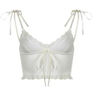 Hopeless Romantic Lace Tie Top
