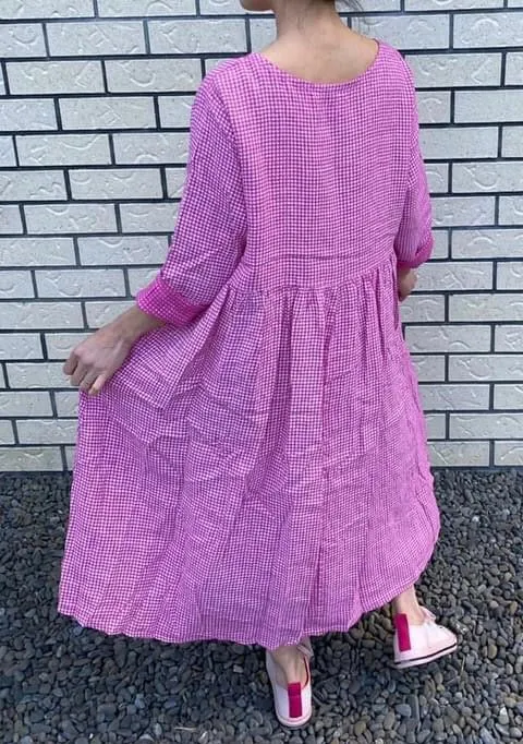 Italian Province Stephanie Check Dress