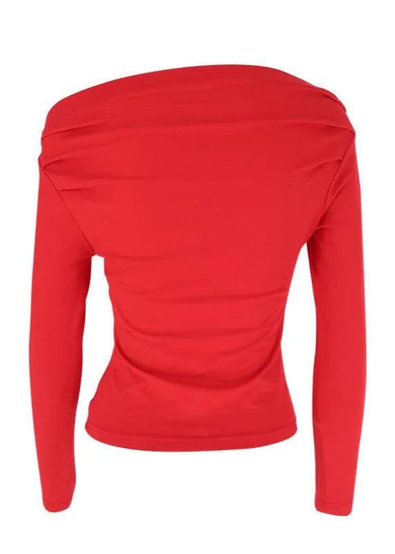 Ivyshape | Asymmetrical Long Sleeve Top