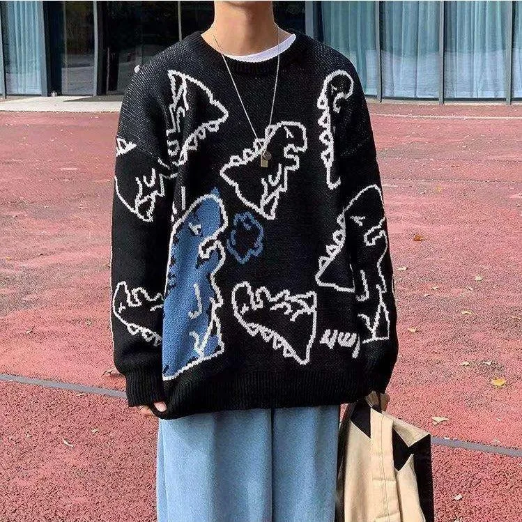 Jinquedai Dinosaur Knitted Sweater