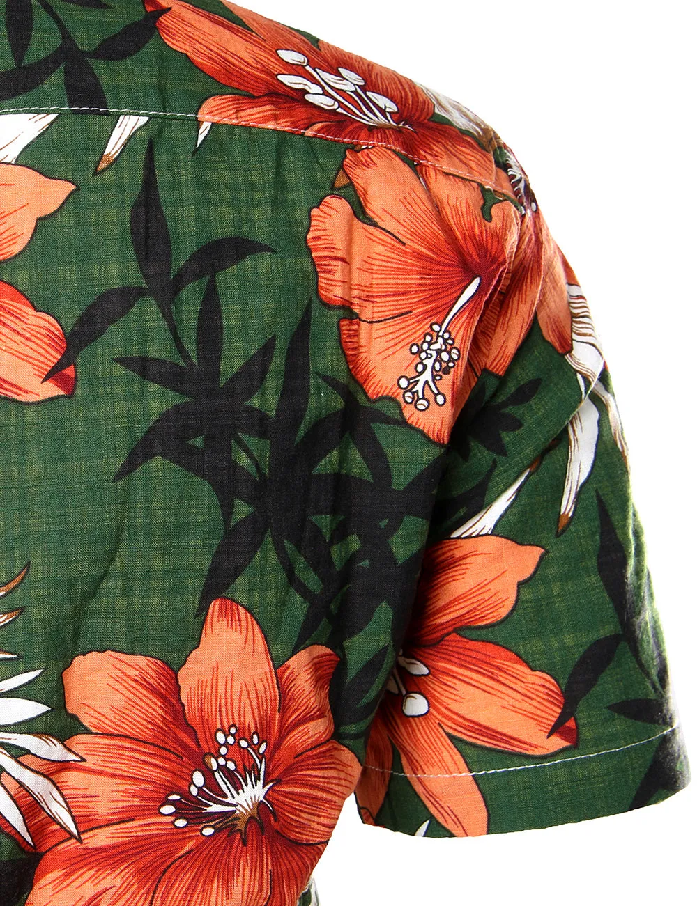 JOGAL Men's Flower Casual Button Down Short Sleeve Hawaiian Shirt