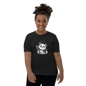 Kids Panda Short Sleeve T-Shirt Best Quality Soft & Comfy for Girls or Boys by IOBI Original Apparel