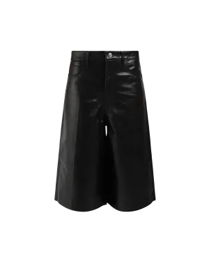 Leather Bermuda Shorts