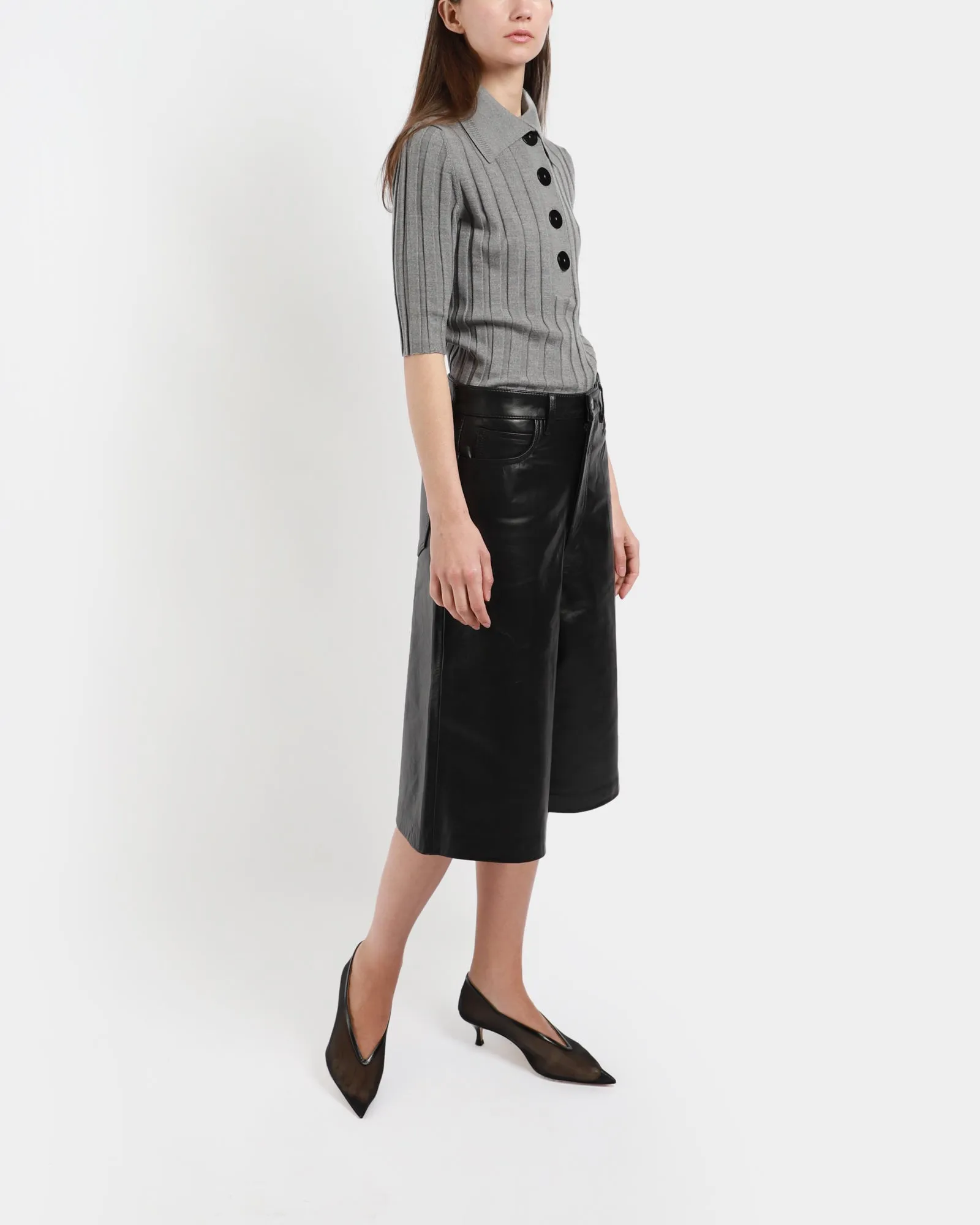 Leather Bermuda Shorts