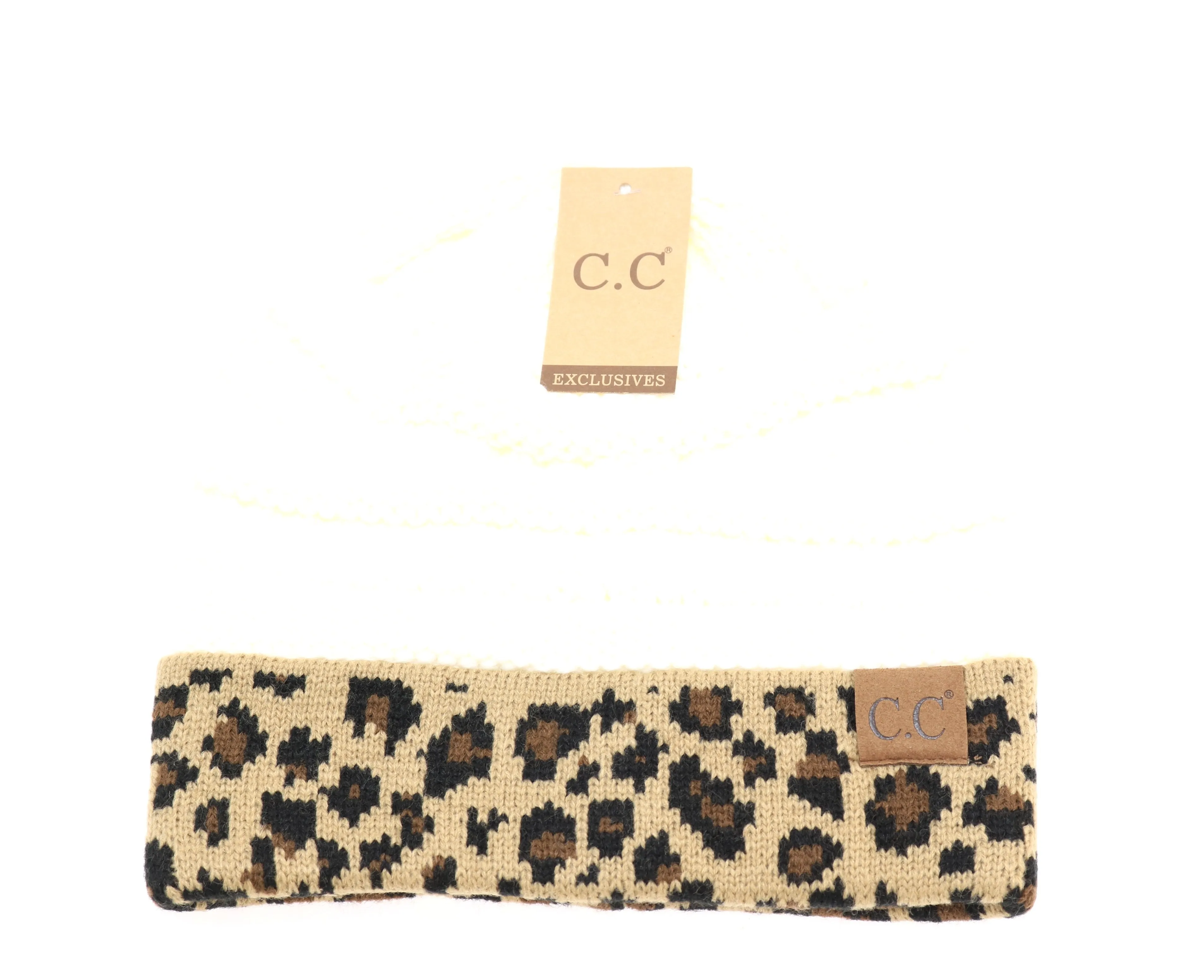 Leopard Print CC Beanie