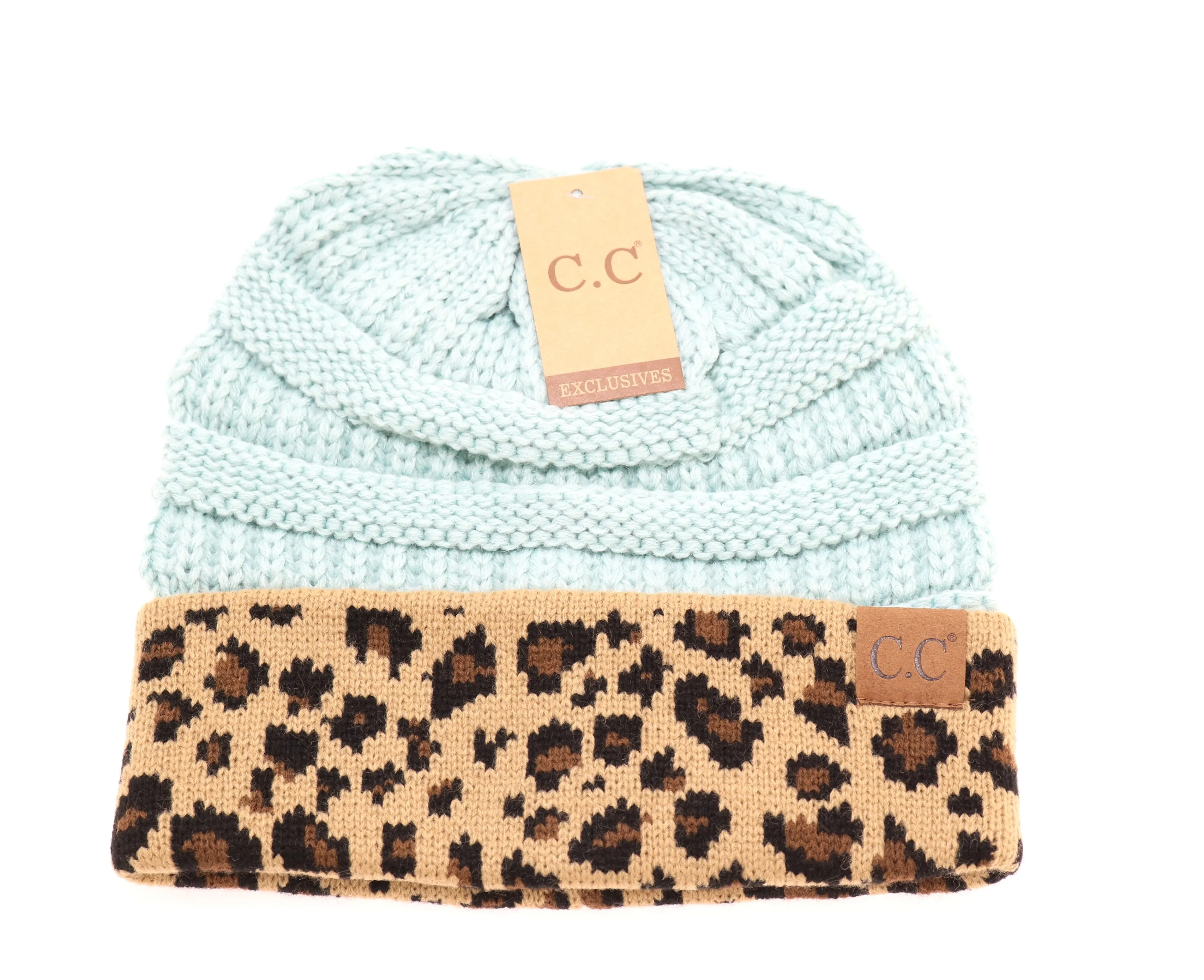 Leopard Print CC Beanie