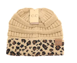 Leopard Print CC Beanie