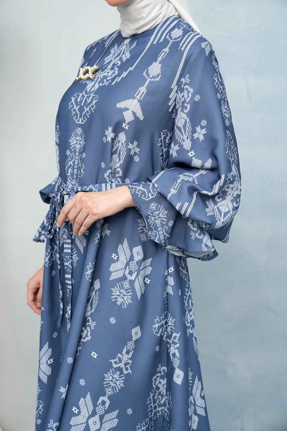 Lingga Dress (Minor) Biru Nila