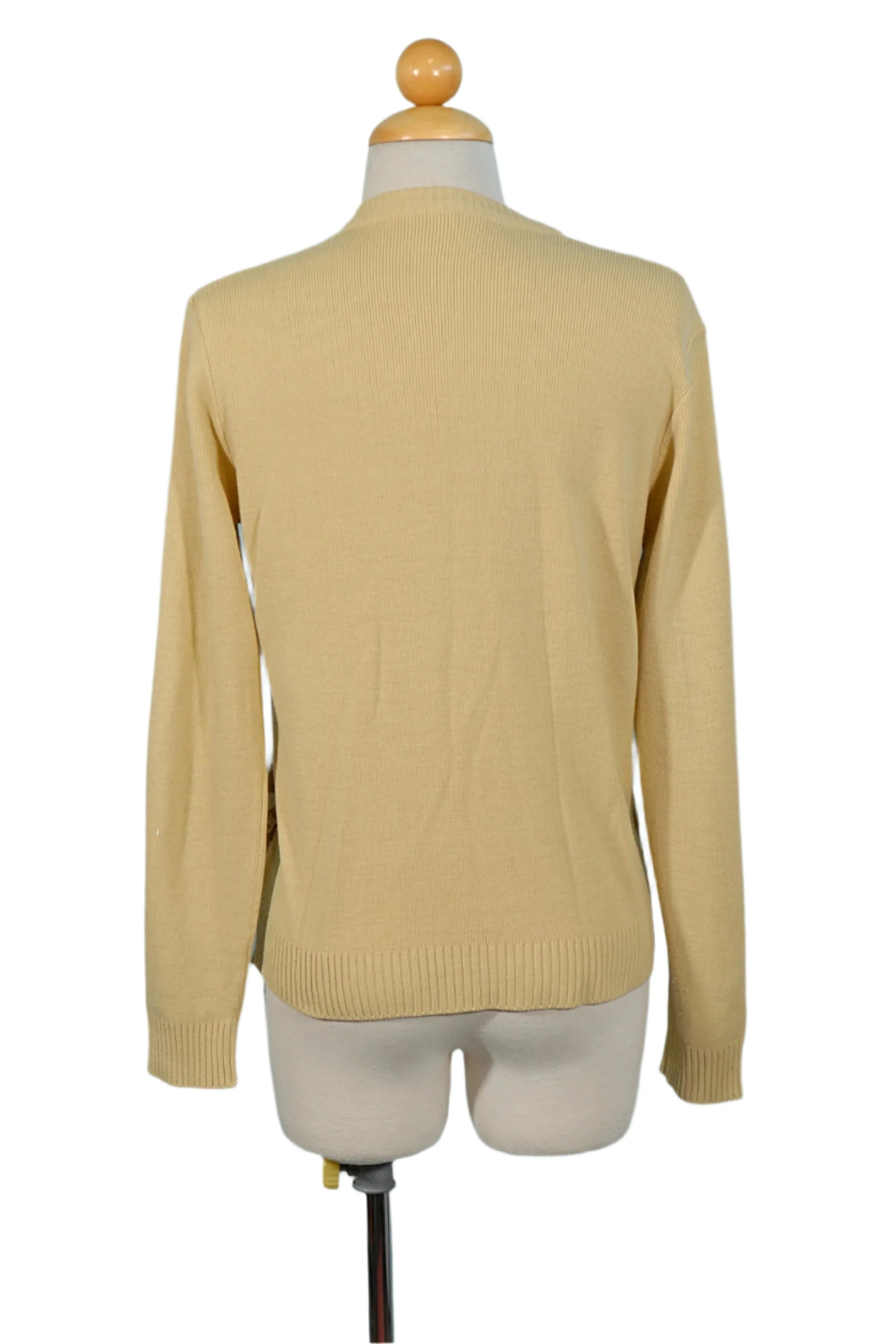 Lion V Neck Cardigan Sweater, Novelty Print