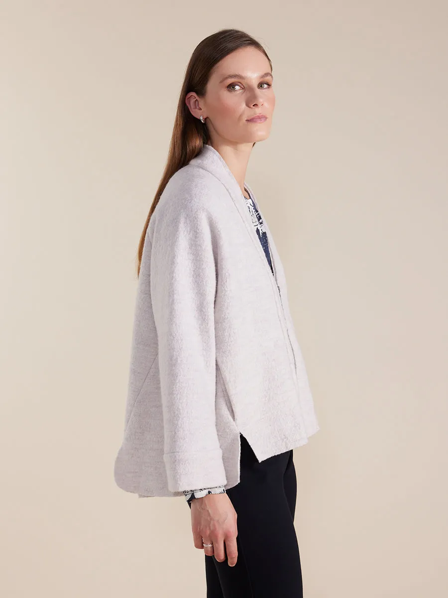 Long Sleeve Boiled Wool Jacket