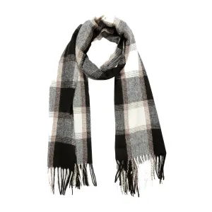 LOUENHIDE EDINBURG PLAID SCARF BLACK