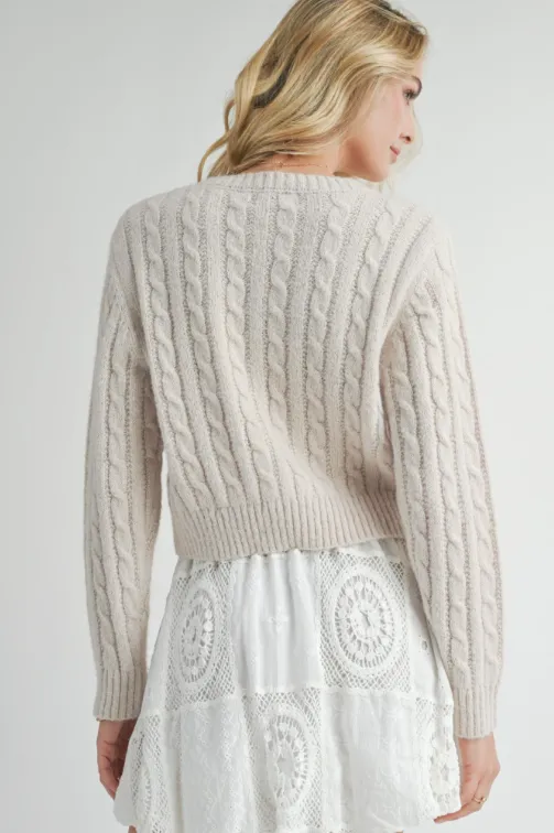 Lulu Embroidered Daisy Sweater