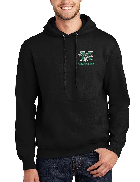 M Chiefs Wrestling - Custom Embroider Pullover Hoodie Sweater - 9.0 Oz 50/50 Cotton Poly Fleece