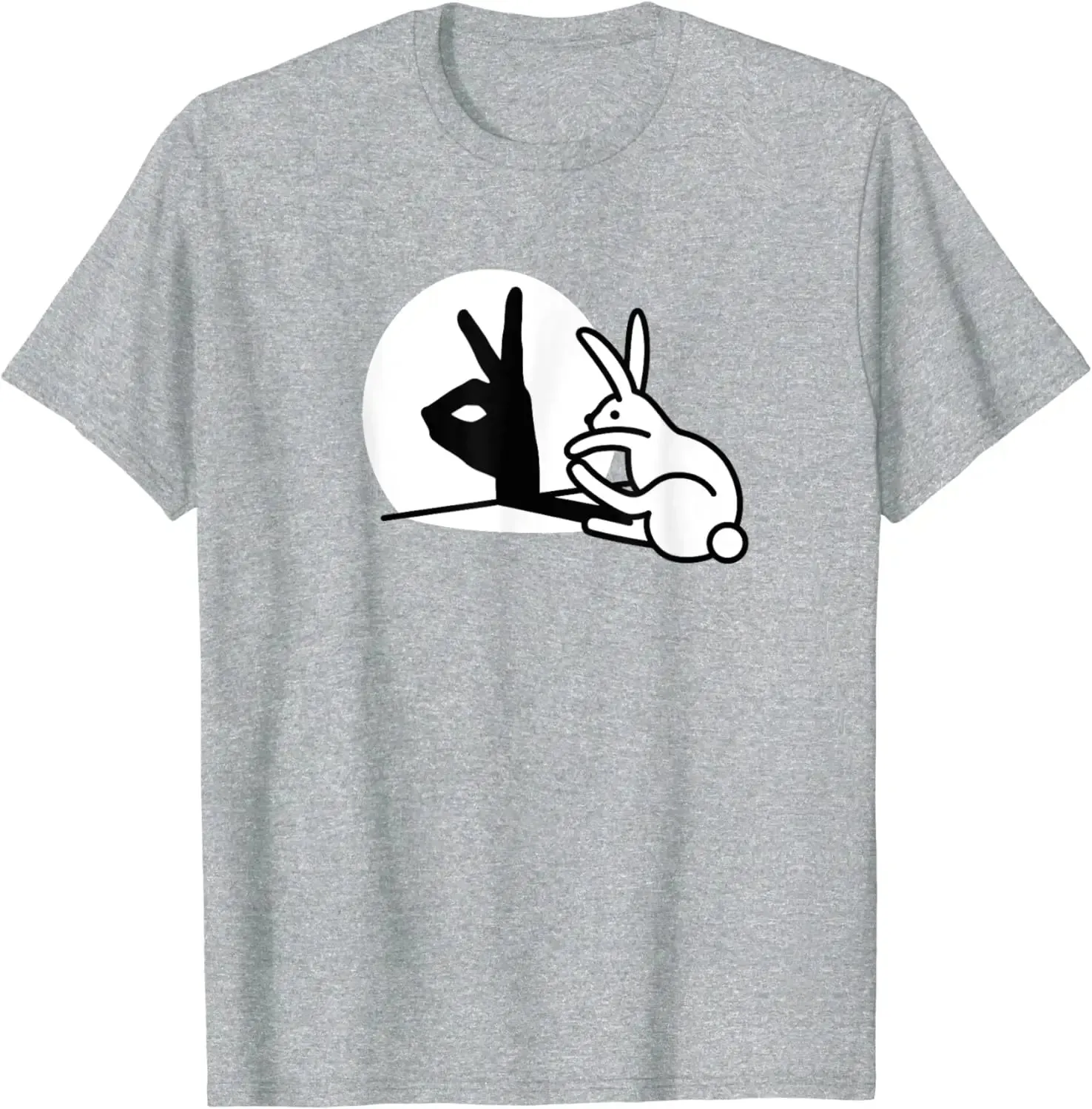 Men's Cotton Funny Gesture Print T-Shirt