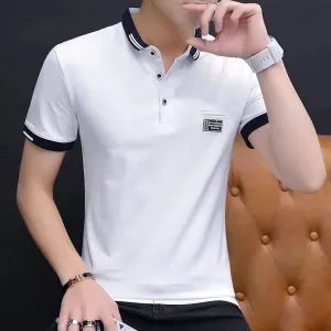 Mens Short Sleeve Polo Shirt with Logo