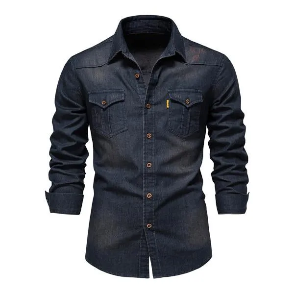 MEN'S VINTAGE DENIM SHIRT 55864663X