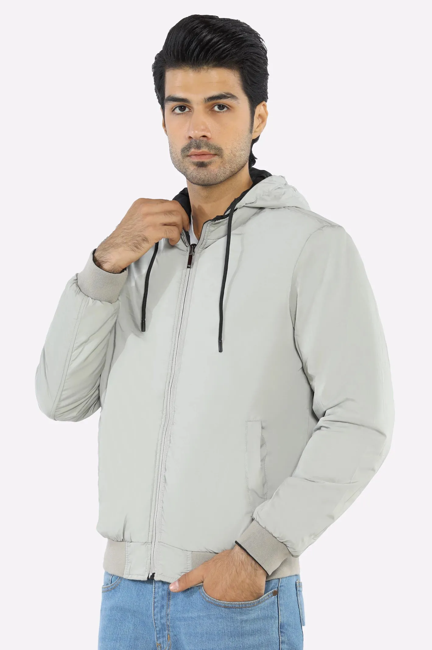 Men’s Black Reversible & Detachable Hoodie