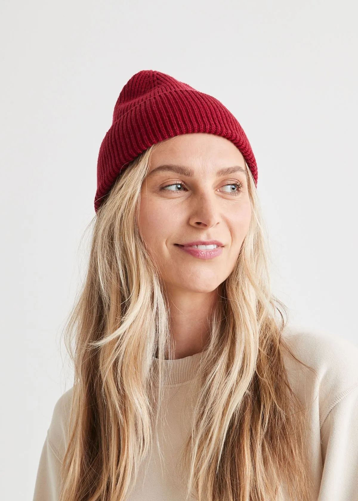Merino Wool Toque - Merlot