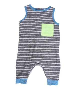 Miki Miette - Andres Tank Romper in Grey and Blue