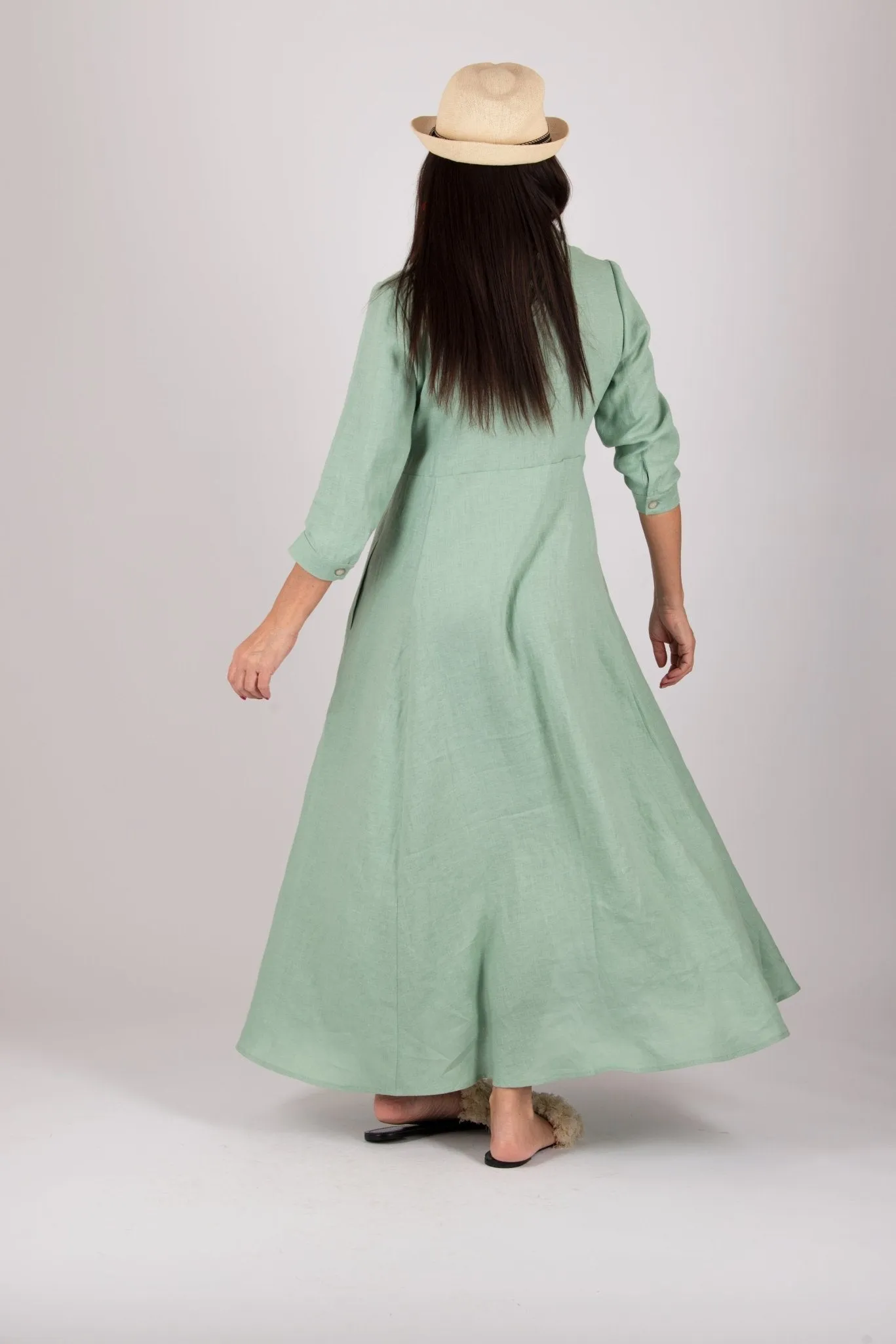 MIRA Linen Shirt Dress